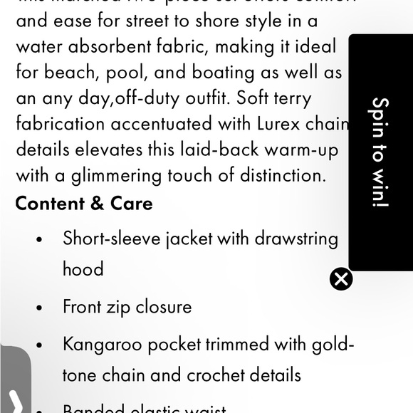 BOSTON PROPER Short Sleeve Hoodie WITH EMBELLISHMENT & Cropped sweat pants - Picture 8 of 16